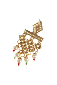 Maroon Pearl Royal Necklace image 4