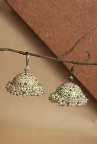 Royal Mughal Pearl Jhumkas image 1