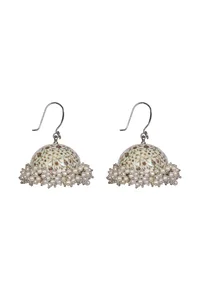 Royal Mughal Pearl Jhumkas image 2