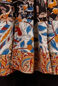 Set of 2: Three Print Kalamkari Kurta And Palazzos image 6