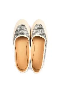 Rose Black Pure Hemp Ballerinas image 2