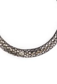 German Silver Designer Antique Look Snake Skin Design Traditional Kada Anklet image 4