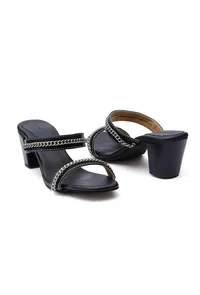 Charcoal Black Chain Cruelty-Free Leather Stealtoes image 3