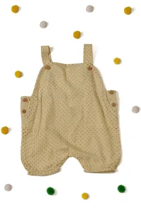 Happy Beige Bamboo Cotton Romper image 1