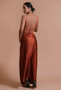 Pink Color Raw Silk Sitara Work Blouse image 5