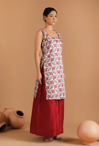 Sayani Allover Kalamkari Straight Kurta image 2