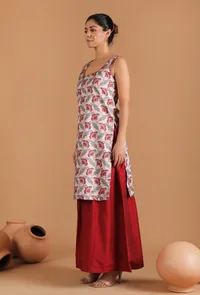 Sayani Allover Kalamkari Straight Kurta image 3