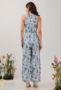 Serena Floral Chintz Jumpsuit With Belt image 4
