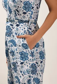 Serena Floral Chintz Jumpsuit With Belt image 6
