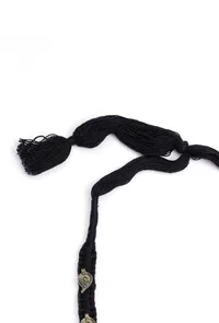 Onyx Black Chain Tribal Necklace image 4