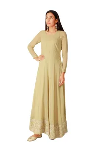 Faun Georgette Anarkali With Chikankari Border image 2