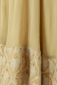 Faun Georgette Anarkali With Chikankari Border image 5