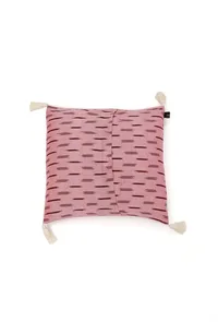Set of 2: Candy Pink Ikat Cotton Cushion Covers image 3