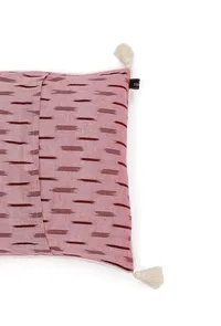 Set of 2: Candy Pink Ikat Cotton Cushion Covers image 5