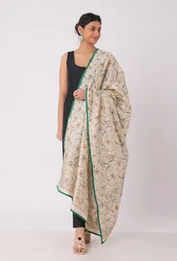 Urmi hand embriodered kantha silk dupatta image 3