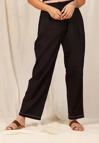 The Kajaria Han-Embroidered Pallazo image 1