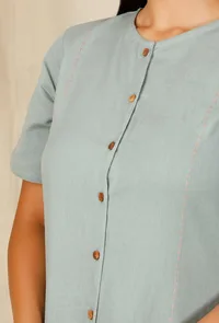 Asmani Low Gathered Embroidered Dress image 5