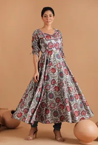Ekaja Allover Kalamkari Kurta Dress image 2