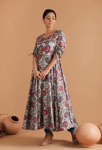 Ekaja Allover Kalamkari Kurta Dress image 3