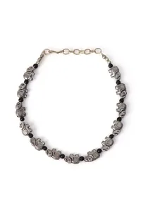 Elephant Charm Black Bead Anklet Set image 3