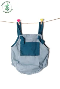 Two Blue Bamboo Onesie image 1