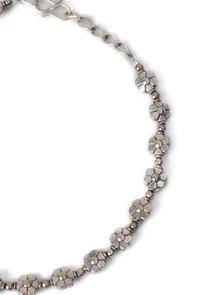 Blossom Charm Silver Anklet image 4