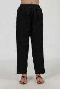 Black Cotton Pant image 1