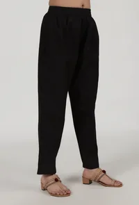 Black Cotton Pant image 2