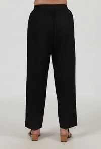 Black Cotton Pant image 3