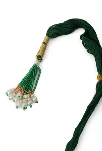 Divine Temple Jewellery Set In Alloy With Antique Finish image 6