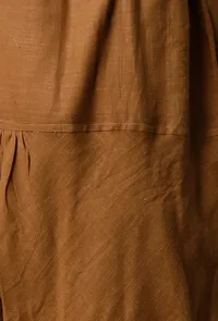 Khaki Cotton Slub Churidaar image 5