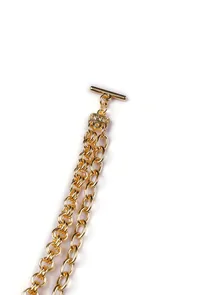 Lina Double Layered Twisted Gold Chain image 3