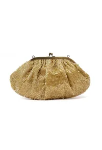 Goldy Golden Embellished Clutch Bag image 4