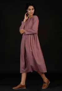Lilac Cotton Dress image 3